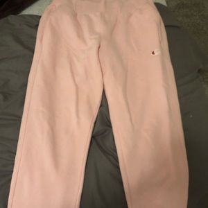 Light pink champion sweatpants
